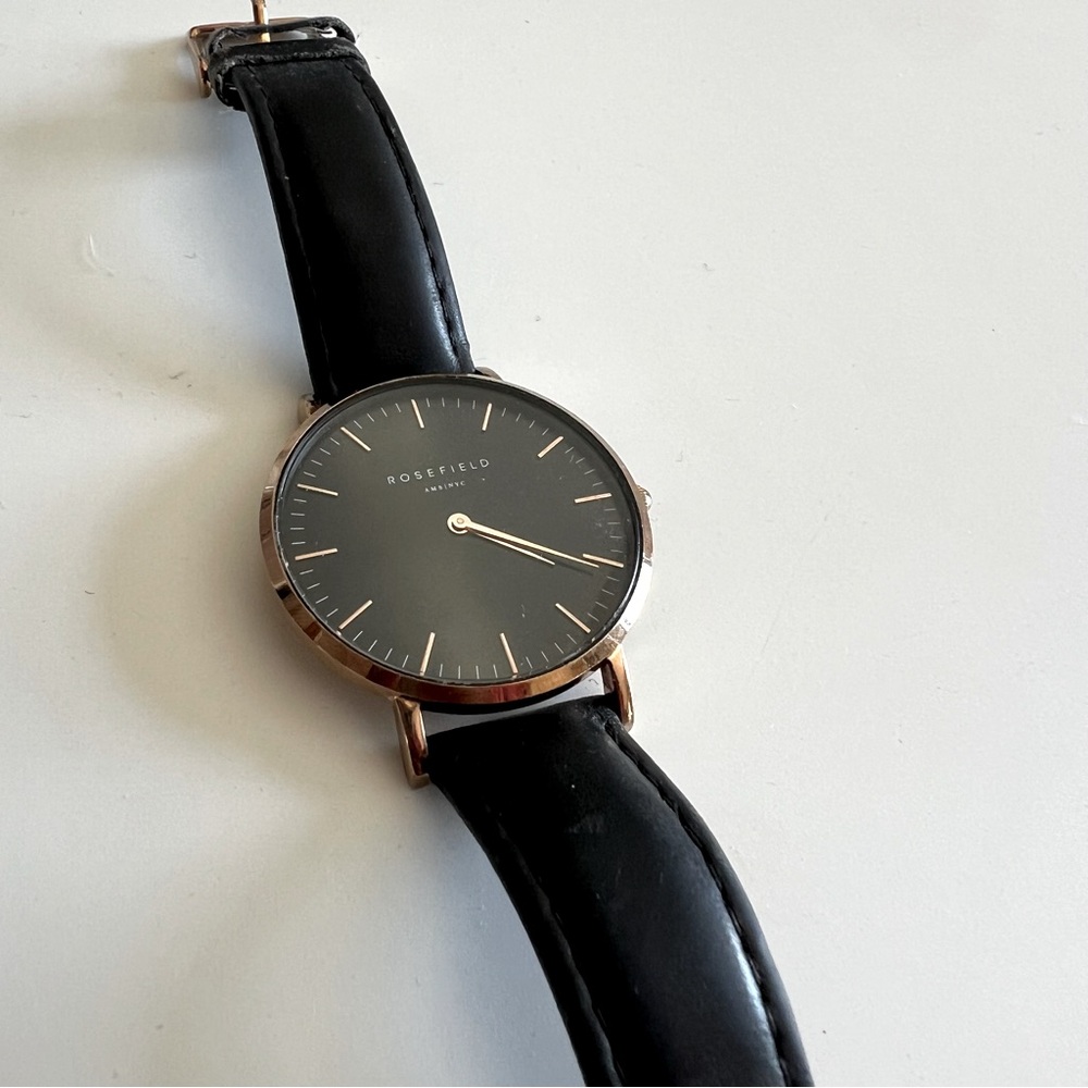 Rosefield Black Bowery Women’s Watch